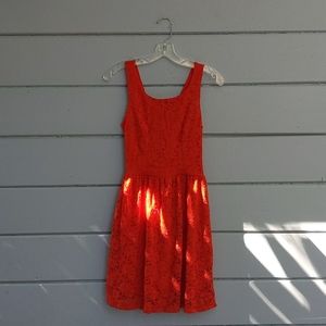 Bright Red Feminine Dress